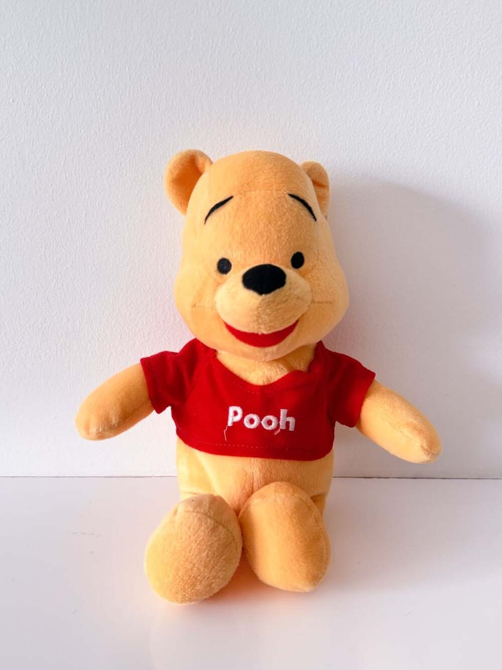Dream International 10" Disney Winnie the Pooh Plush Red Shirt Big Head
